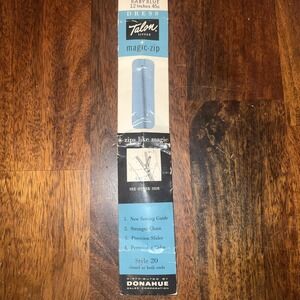 New Vintage Talon metal dress Zipper  baby Blue 12" 70C Style 20 NOS 1950's